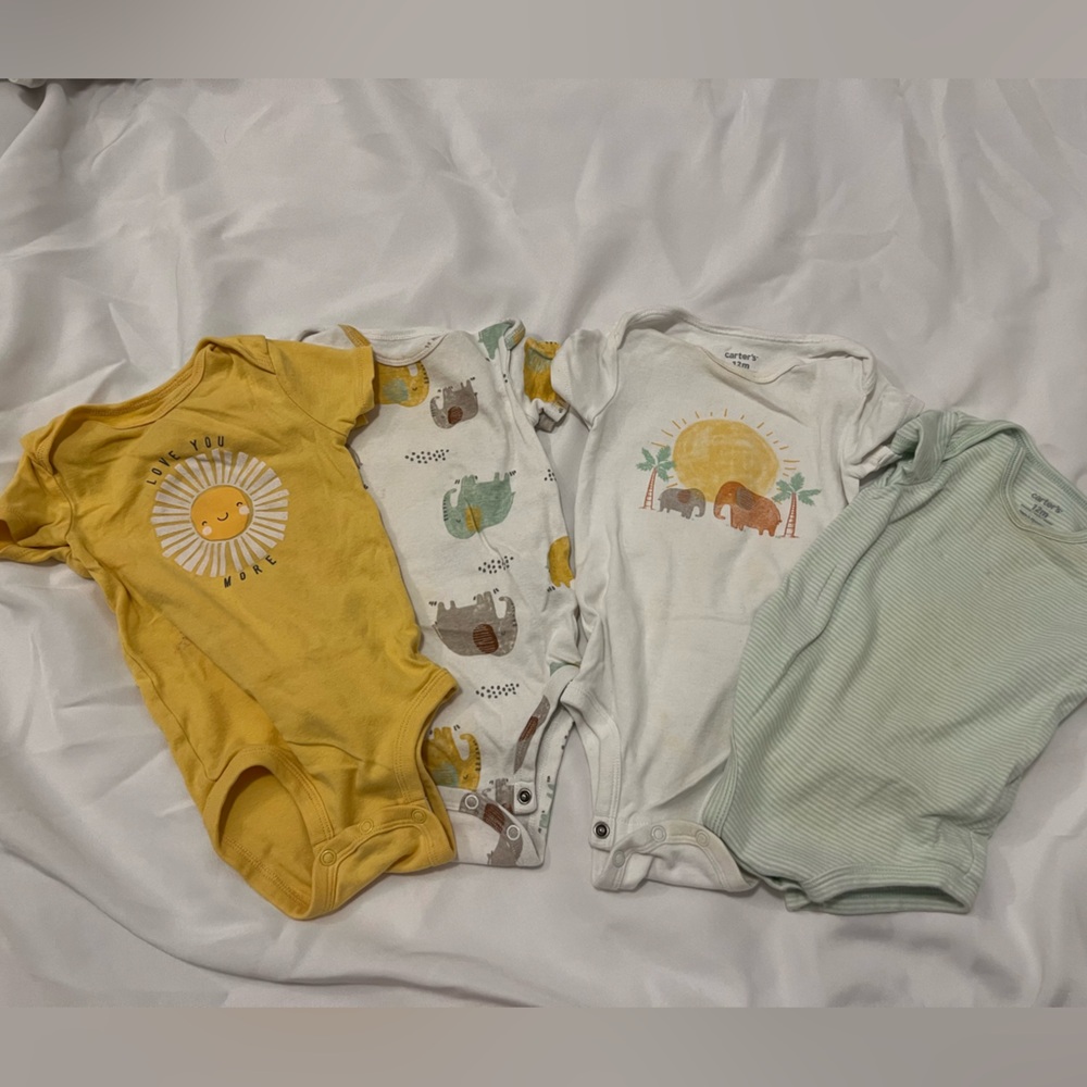 Carter's jungle onesies